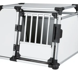 Schneller Versand TRIXIE Transportbox Aluminium L 93 x 65 x 81 cm hellgrau/silber